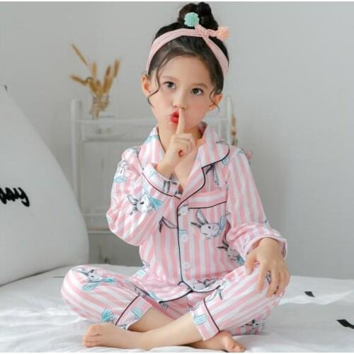 2021 Kids Boys Sleepwear Baby Girl Autumn Cotton Sets Children Homewear Pajamas Ser for Children Pyjamas Kids Nightwear Clothes
