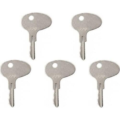 5 Pcs 12343 123243 Key For Caterpillar Kubota Towmotor Satoh Kumiai Forklift Dozer Tractor 912-0514920