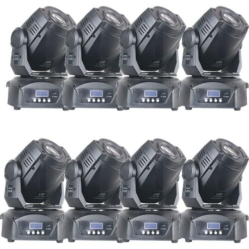 8pcs/lot High Brightness LED 90W Spot Moving Head Lights LED Gobo 90watt spots Effect DMX512 For Dj Nightclub Party Stage