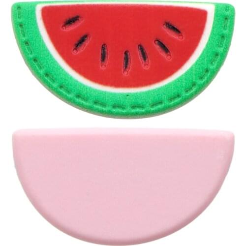 David accessories Fruit Ice-cream Resins Flack Back 10pcs,Plain Resin Hairbow Resin DIY handmade materials,10Yc12441