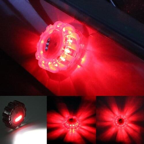 Safety Barricade Light Warning Lamp Super Bright LED Emergency car Lights Round Warning Beacon Emergency Strobe Flashing Lights