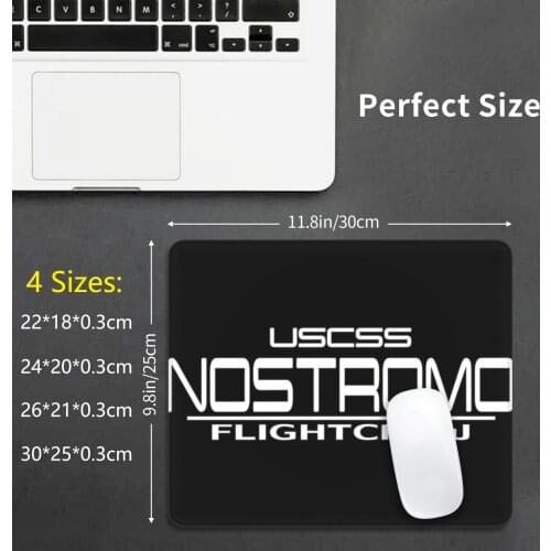Nostromo Flight Crew White Mouse Pad DIY Print Cushion Giger Hr Giger Science Fiction Dystopia Movie Monster