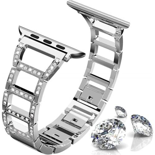 Link Bracelet Compatible for Apple Watch Strap 38mm 42mm band for Iwatch Bands Women Replacement Metal Sport Strap Accessories