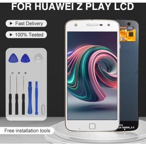 Dinamico For Motorola Moto Z Play Display Screen With Touch Panel Glass Digitizer Assembly XT1635 LCD Free Shipping+Tools
