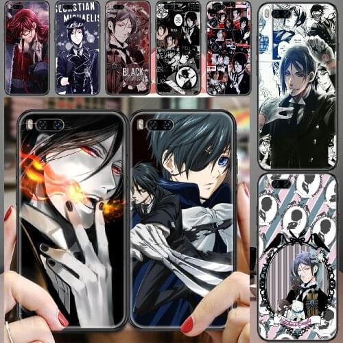 Black Butler Anime Phone case For Xiaomi Mi Max Note 3 A2 A3 8 9 9T 10 Lite Pro Ultra black fashion waterproof painting coque
