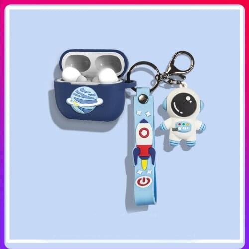 For QCY T10 T11 Case Wireless Bluetooth Earphone Case Astronaut Cartoon Accessories Protect Cover For Qcyt10 T8s Cover