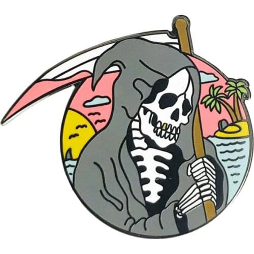 Beach Reaper Enamel Pin