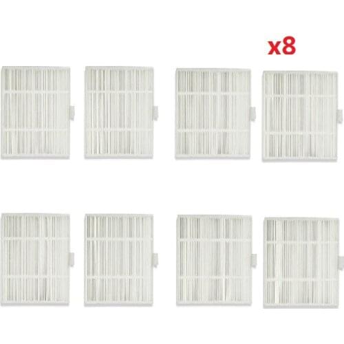 8pcs/lot Side Brush Filter For Proscenic 800T 820T 830T Robot Vacuum Cleaner Parts Filter Clean Dust Sweeper Cleaning
