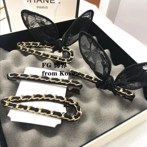 Hot Fashion Women Elegant Metal Chain Hair Clip Geometric Headwear Alloy Barrettes Girl Hair Pins Hair Accessories