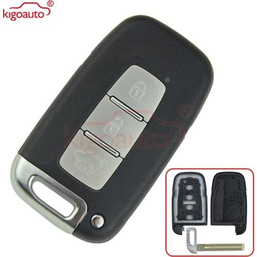 Kigoauto 3 button replacement Smart case cover shell for Hyundai IX35 Accent Elantra Veloster