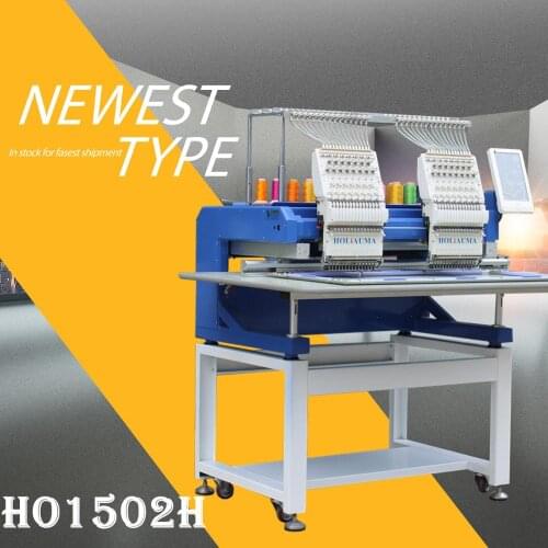 China 10 years service ! Neweset Tajima 47 head technology cap t-shirt 3D embroidery machine 2 head 15 color DAHAO A15 computer