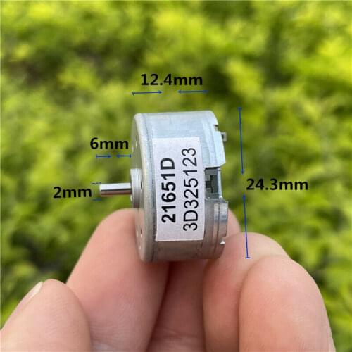 Micro RF-300EA-1D390 DC 3V-6V 6800RPM Mini 24mm Mute Round Motor for Car AV DVD Player Toy