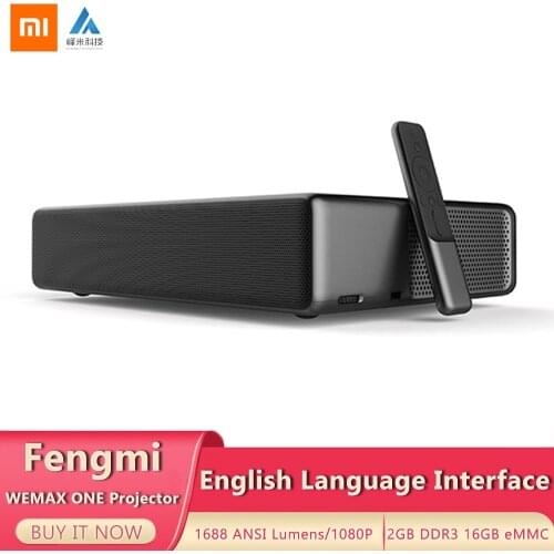 Xiaomi Fengmi Wemax One English Interface Laser Projector TV 5500 lumen 150 Inche 1080 Full HD 4K Support Bluetooth BT DOLBY DTS