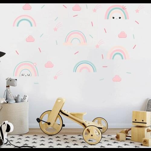 Cute Cartoon Colorful Clouds for Childrens Room Living Room Bedroom Wall Decoration for Christmas Gifts