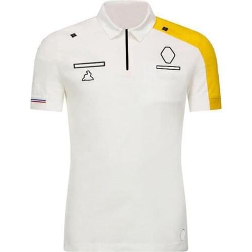F1 team racing service 2021 new summer mens short-sleeved T-shirt lapel POLO shirt car fans custom with paragraph