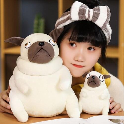 Hot 1PC 15cm/30cm Plush Pug Lovely Toy Stuffed Animal Doll Simulation Cute Dog Puppy Shar-pei Kawaii Children Baby Birthday Gift