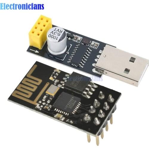 ESP01 Programmer Adapter UART ESP-01 Adaptater ESP8266 CH340G USB to ESP8266 Serial Wireless Wifi Developent Board Module