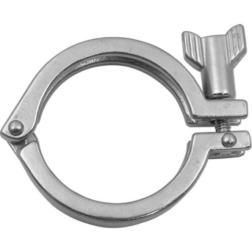 Sanitary 4" (119mm OD) SS304 Single Pin Clamp Heavy Duty for 4" 101.6mm Clamp Ferrule