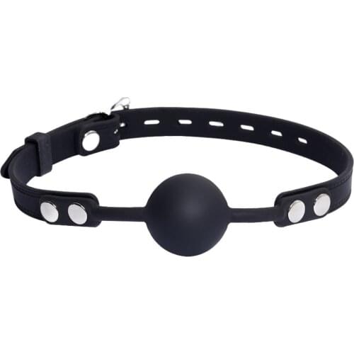 Sex Toys for Couples Adult Toys Sex Toy Silicone Ball Mouth Soft Breathable Mouth Mesh Plug Ball Gag Bondage Belt Restraint Kit