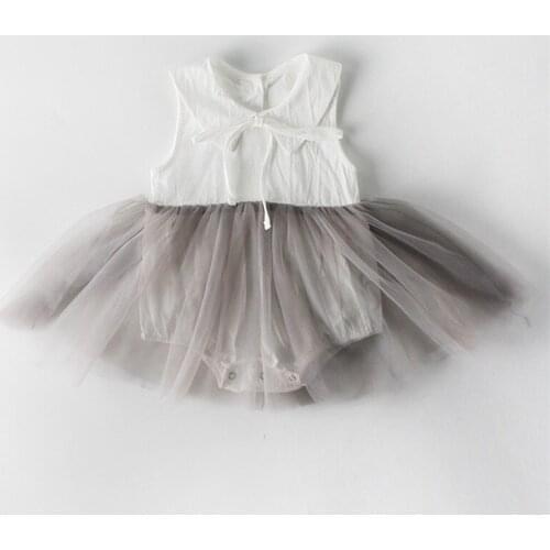 Cozy mesh tulle newborn baby vest dress summer cotton infant girls dresses baby costumes toddler baby clothing 0-24m