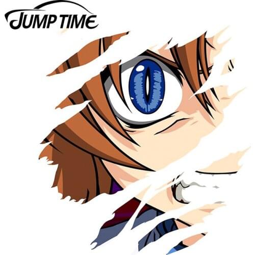 Jump Time 13 x 11.3cm For Anime Personality ATV Decal Windows Car Assessoires Stickers Trunk Sunscreen Occlusion Scratch
