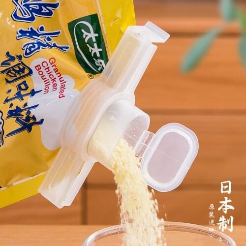 Japan Snack Sealing Clip Fresh Keeping Sealer Clamp Plastic Travel Kitchen Gadgets Seal Pour Food Storage Bag Clip