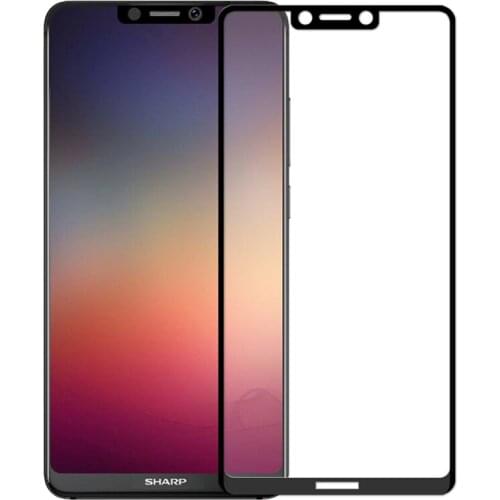 Tempered Glass For Sharp Aquos S3 Premium Screen Protector For Sharp Aquos S3 Full Cover Screen Protector Glass Film White Black