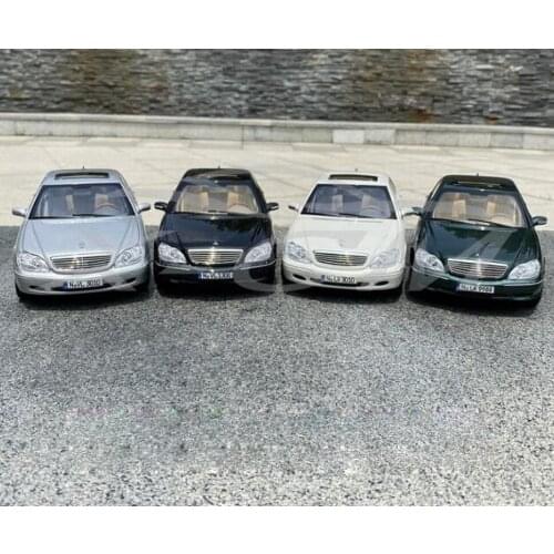 1/18 For Benz S600 1998 S CLASS W220 Norev Metal Diecast Model Car Toys Boys Gifts Display Collection Black/White/Silver/Green