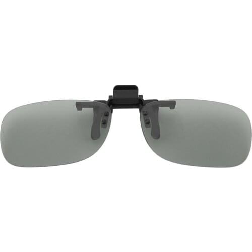 1pcs Clip on Type Passive Circular Polarized 3D Glasses Clip for 3D TV Movie Cinema Professional 3D Light Weight Glasses Only