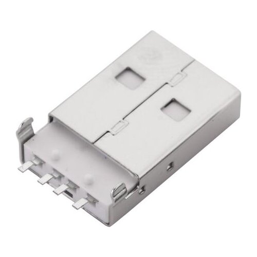 10pcs/lot USB 2.0 Male A Type USB PCB Connector Plug 180 degree SMT SMD Male USB Connectors