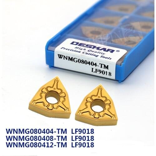 10PCS WNMG080404 WNMG080408 WNMG080412 TM CQ HQ R S L S CM MT LF9018 Carbide Insert Cutter Tool CNC Lathe Turning Tool for Steel