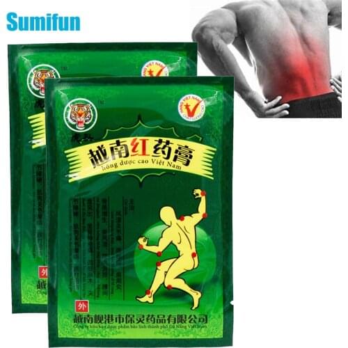 Sumifun 8Pcs Pain Relieving Patches Herbal Medicine Paste Shoulder Neck Back Waist Knee Pain Relieve Body Health Care C075