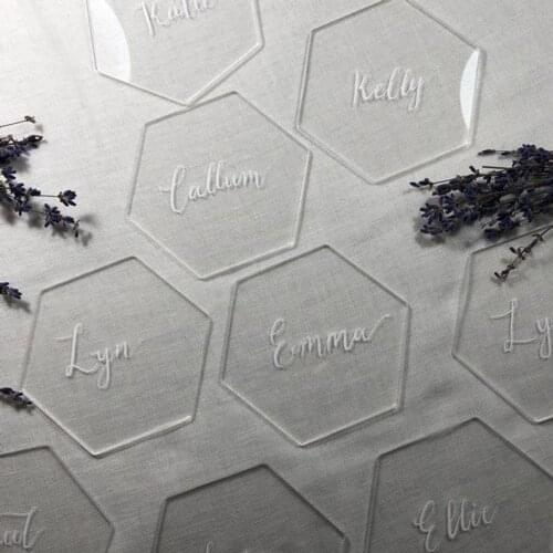 Acrylic Wedding Place Names