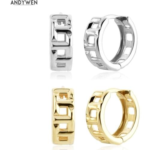 ANDYWEN Women's Gold Earrings