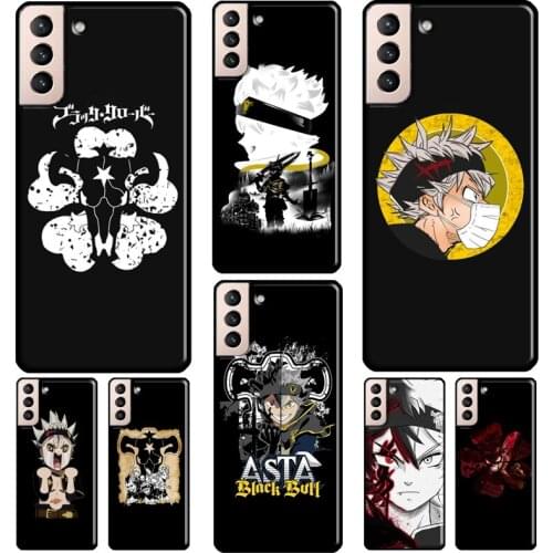 Black clover Asta Cover For Samsung Galaxy S20 FE S8 S9 S10 Plus Note 9 10 Note 20 Ultra S21 Phone Case