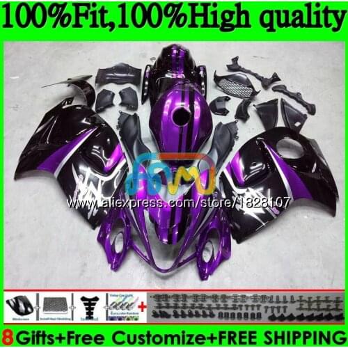 Injection For SUZUKI Hayabusa GSXR1300 08 Purple black 09 10 11 12 56BS.21 GSX-R1300 GSXR 1300 2008 2009 2010 2011 2012 Fairing