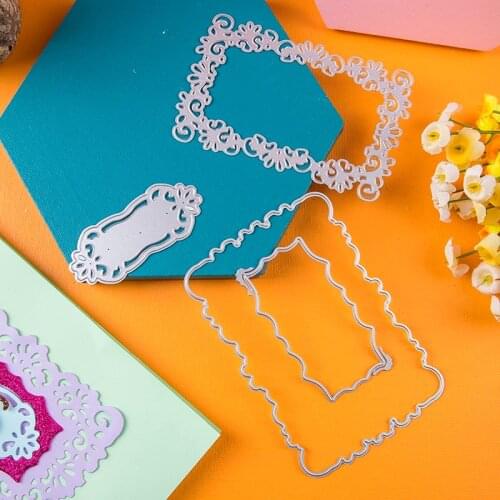 Lace hollow frame Metal Cutting Dies Stencils Embossing Card Scrapbooking Album Decoration Craft Die Cutting Template 2020 New