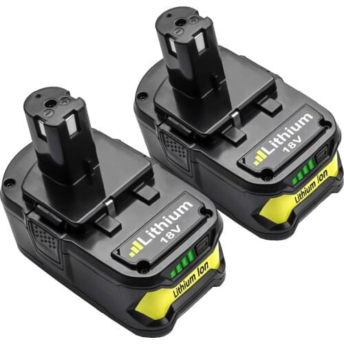 BATTOOL 2 PACKS 18V 4000mAh Li-Ion Tool Battery for Ryobi RB18L50 ONE+ Lithium-Ion Battery P108 RB18L40 RB18L25 RB18L15 P107 P12
