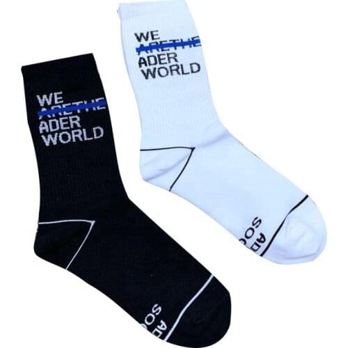2022 New Korean College Style Custom Letter Cotton Socks Unisex Fashion Skateboard Crew Socks