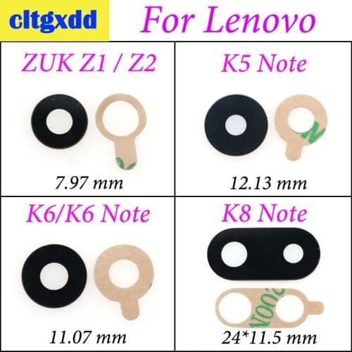 Cltgxdd New Housing Rear Back Camera Glass Lens With Adhesive For Lenovo ZUK Z2 Z1 K5 Note K6 Note K8 Note