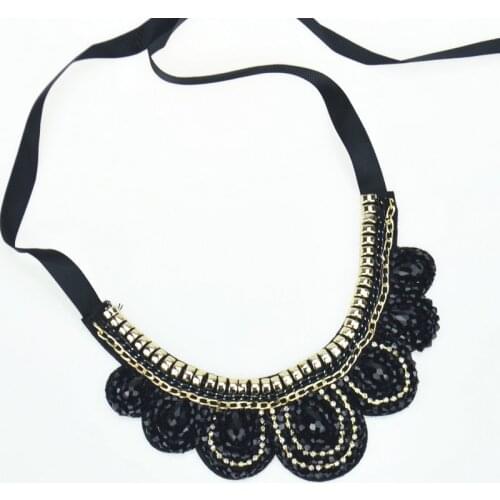 Gothic style collar necklace &Three color optional women fashion statement necklace & womens Party or wedding dress accessories