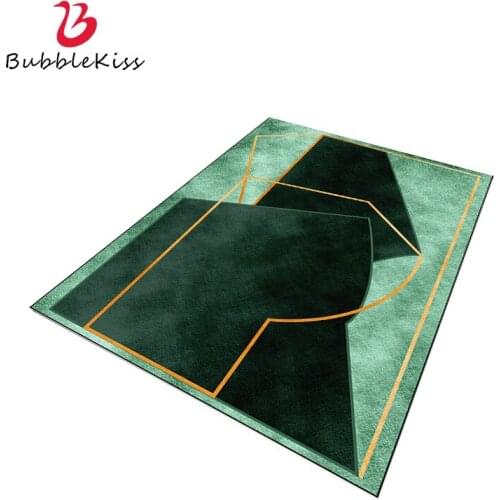 Bubble Kiss Nordic Style Carpet Green Geometric Light Luxury Rug Living Room Home Door Floor Mat Rugs For Bedroom Decor Area Rug