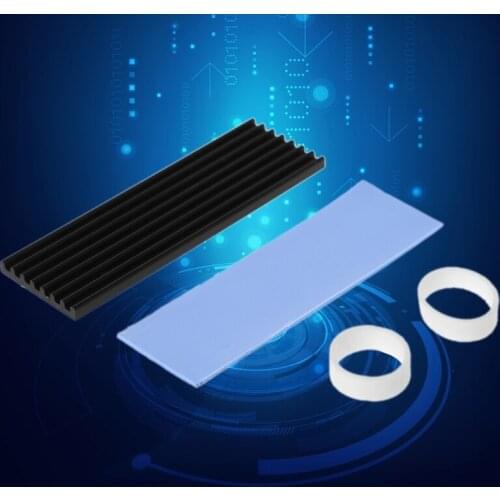 Pure Aluminum Cooling Heatsink Thermal Pad For N80 NVME M.2 NGFF 2280 PCI-E SSD B2QF