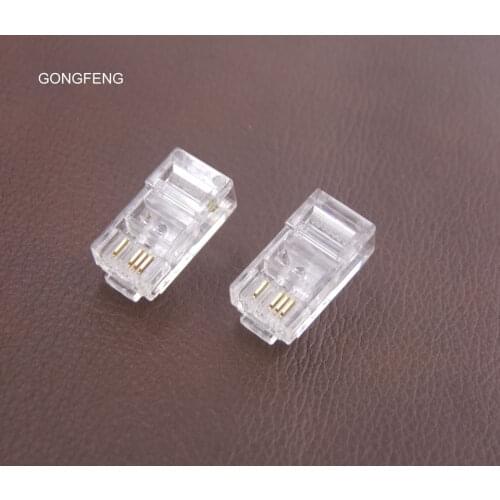 Special Wholesale GONGFENG NEW Network Connector 8P4C 50U Gold-plated Quartz head, Five kinds of Crystal head 100PCS/LOTS