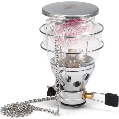 Outdoor Camping Lantern Tent Lamp Torch Hanging Glass Lamp Mini Gas Lamp Mini Camping Portable Gas Light Camping Equipment