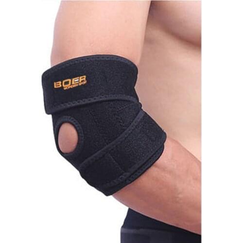 1pc Protective Elbow Brace Support Pads Compression Adjustable For Workout Fitness Sports Basketball Tennis Elbow Protector