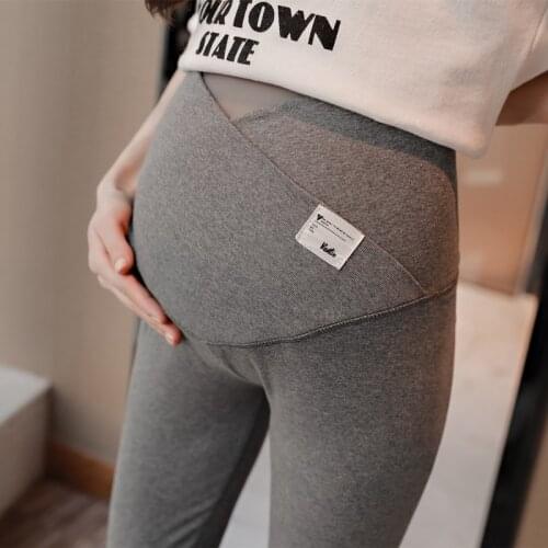 Women Clothes Across V Low Waist Belly Maternity Legging Fashion Knitted Clothes for Pregnant Women Pregnancy Skinny Pants