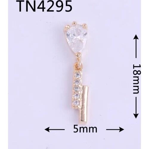 10pcs/lot 3D TN4295 alloy Zircon Pendant Nail Art Crystals Rhinestones jewelry supplies nails accessories decorations charms