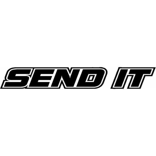 13CM*1.8CM SEND IT Vinyl Decal Car Sticker TURBO Diesel Boost Truck Laptop Suitcase Helmet Skateboard Sticker