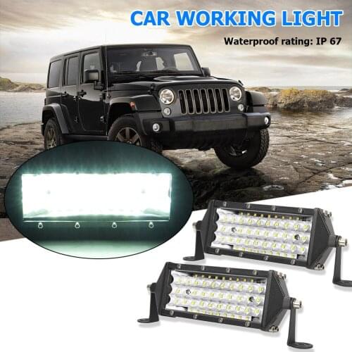 2x E6 Ultra Thin 8/5 inch 5-Row LED Work Light Offroad Car Truck Driving Fog Lamps Car Accessories Top Brand